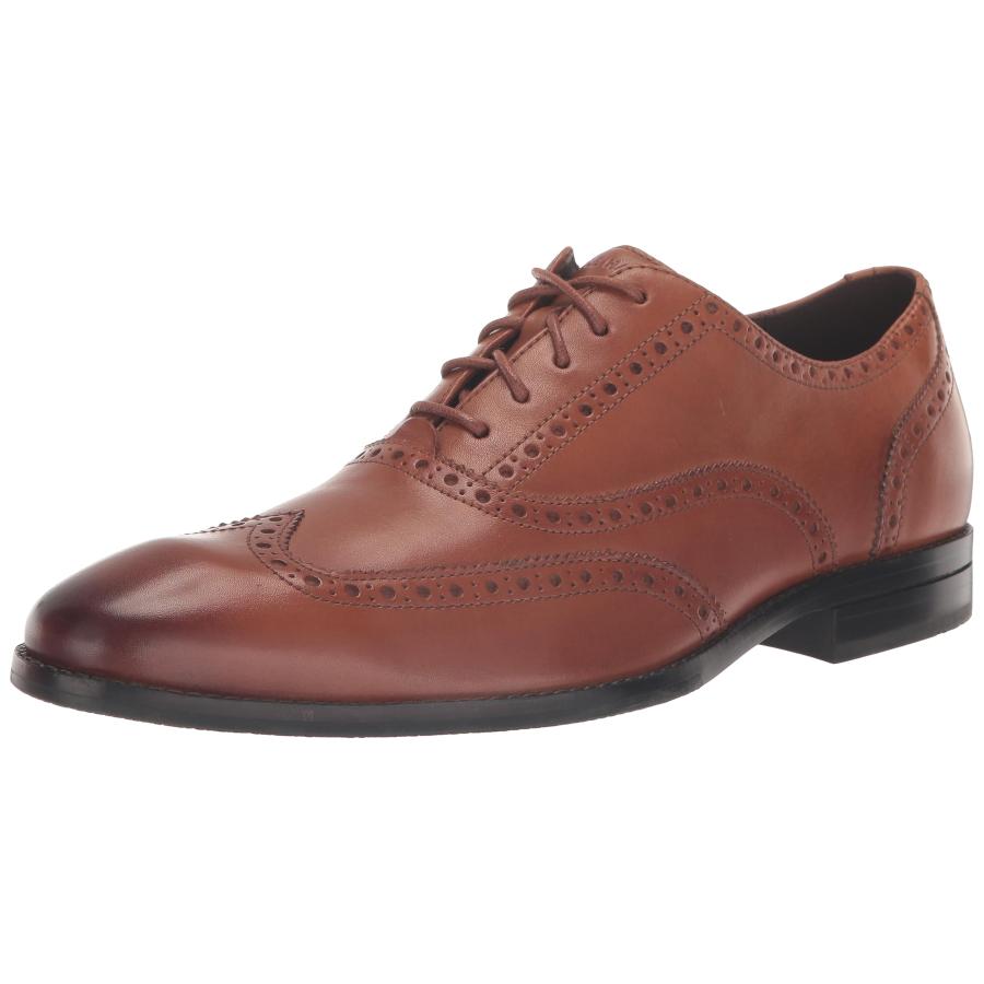【並行輸入品】Cole Haan メンズ ソーヤー ウィングチップ オックスフォード, タン(British Tan), 7 Cole Haan