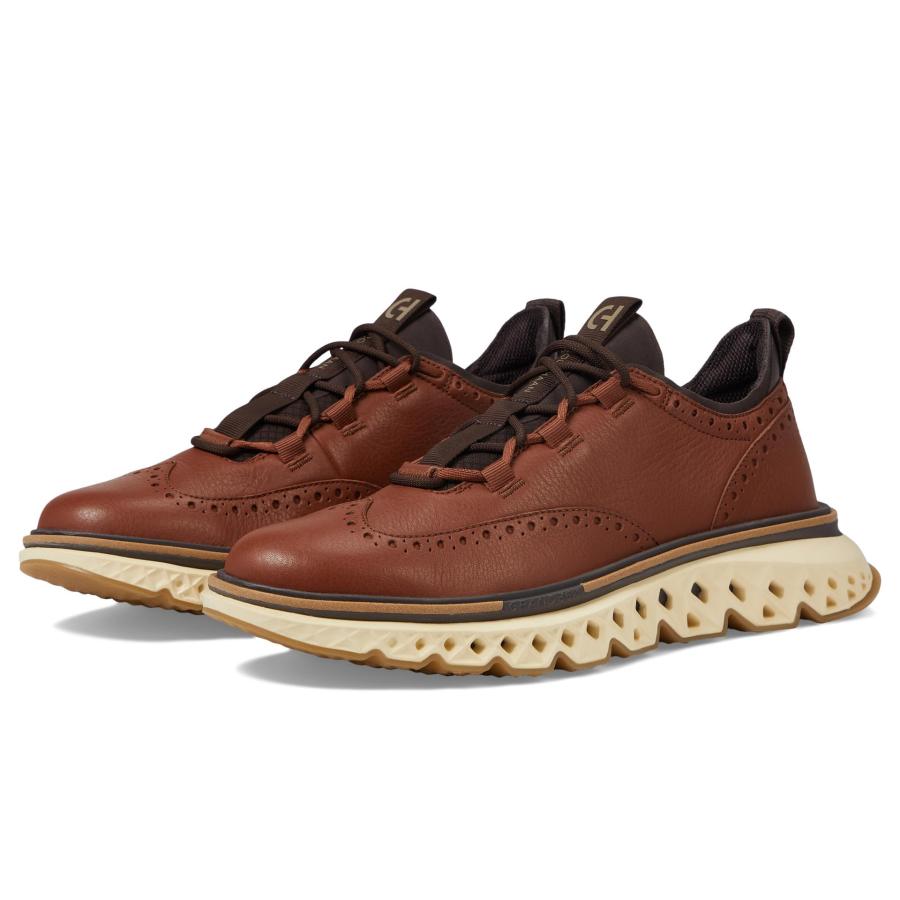 【並行輸入品】Cole Haan メンズ 5.Zerogrand Wing Ox Oxford, ダークセコイア/アラバスターグリム, 11.5の画像