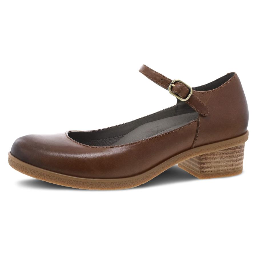 【並行輸入品】Dansko レディース Deena Mary Jane   防水レザーとラバーアウトソールとレザースタックヒールでどんな天候でも