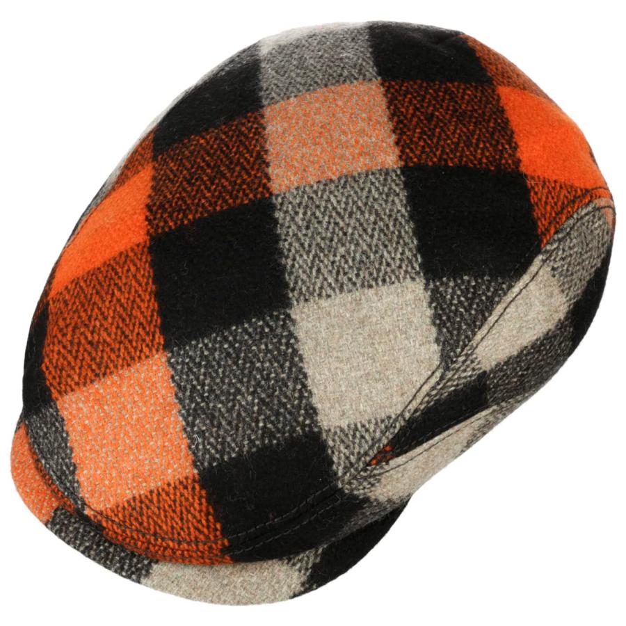 【並行輸入品】Stetson Benvick Wool Check Flat Cap Men orange 7 1/4_6