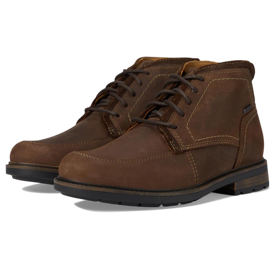 【並行輸入品】Clarks Men's Un Shire Hi Waterproof Oxford Boot， Dark Brown Leat_9