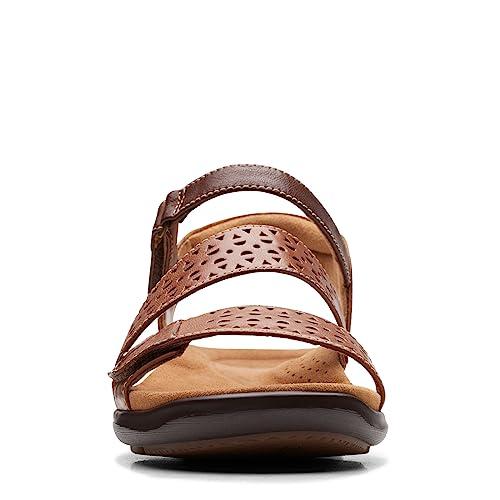 【並行輸入品】Clarks レディース レディース クラーク、キルティウェイサンダル, タンレザー, 6.5 Clarks Kitly Sandの画像