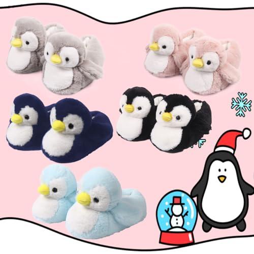 【並行輸入品】女性用スリッパ かわいいペンギン アニマルスリッパ ノベルティ 毛皮のようなスリッパ 冬 暖かい ハウスシューズ カートゥーンスリ_7