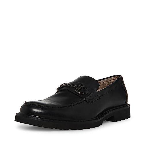 【並行輸入品】Steve Madden メンズ Kyan ローファー， ブラックレザー， 9.5 Steve Madden Men's Kyan_1
