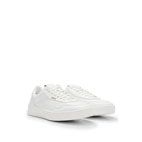 【並行輸入品】BOSS Men's Baltimore Tenn Leather Trainers with Gold Logos Size,の画像