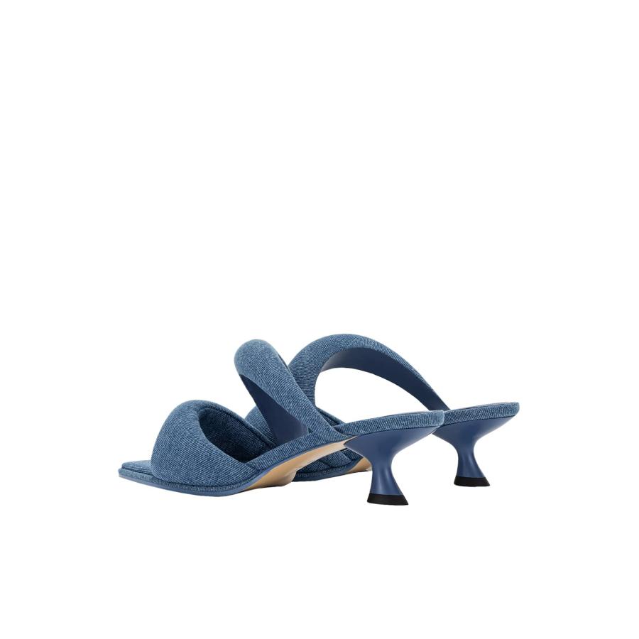【並行輸入品】[JW PEI] Sara デニムミュール ブルー JW PEI Women's Sara Mule Heeled Sandalsの画像