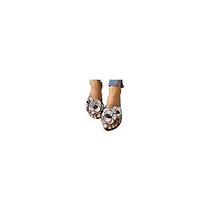 【並行輸入品】Sandals Women Dressy Summer Fashion Flip Flops Casual Floral Outの画像