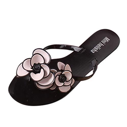 【並行輸入品】Sandals Women Dressy Summer Fashion Flip Flops Casual Floral Outの画像