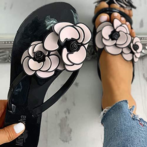 【並行輸入品】Sandals Women Dressy Summer Fashion Flip Flops Casual Floral Outの画像