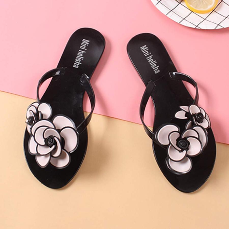 【並行輸入品】Sandals Women Dressy Summer Fashion Flip Flops Casual Floral Outの画像