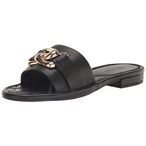 【並行輸入品】Aerosoles レディース ビッグ チェーン スライドスリッパ, ブラック, 6 Aerosoles Women's Bigの画像