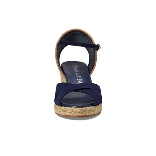 【並行輸入品】Stuart Weitzman レディース Mirela II ウェッジ エスパドリーユ, 素敵なブルー/ナチュラル。, 6 Stの画像