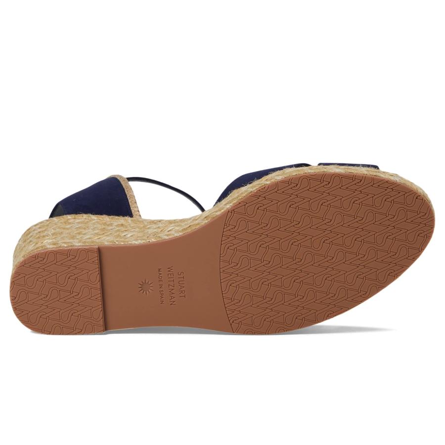 【並行輸入品】Stuart Weitzman レディース Mirela II ウェッジ エスパドリーユ, 素敵なブルー/ナチュラル。, 6 Stの画像
