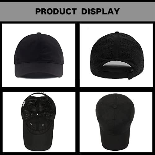 【並行輸入品】LITSSIN Quick Dry Fit Hats for Mens Athletic Fitted Cap 2 Packs，_4