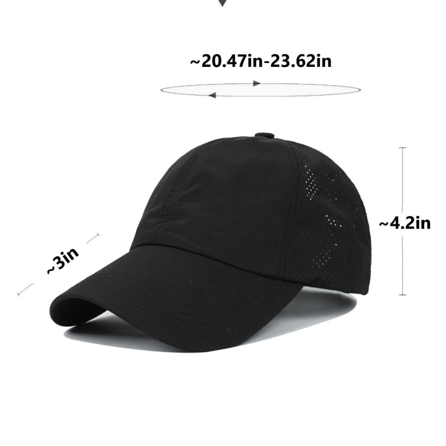 【並行輸入品】LITSSIN Quick Dry Fit Hats for Mens Athletic Fitted Cap 2 Packs，_9