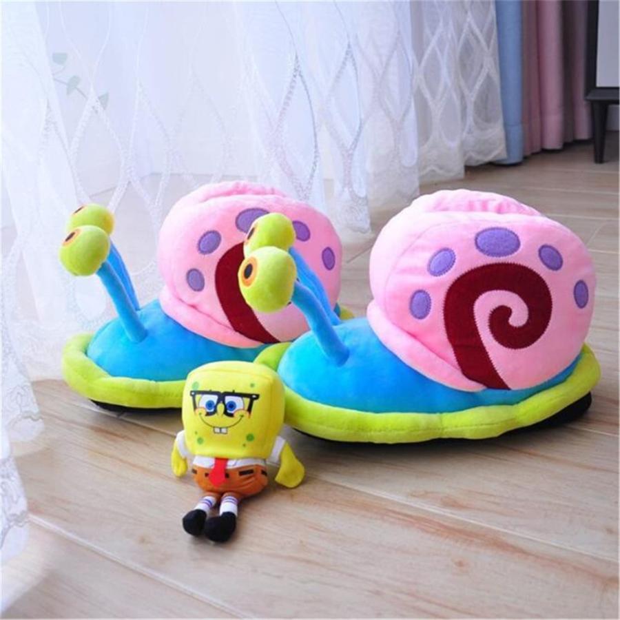 【並行輸入品】LIZIFIMO Girl's Winter Cute Gary Snail Slippers Women Lovely Carの画像