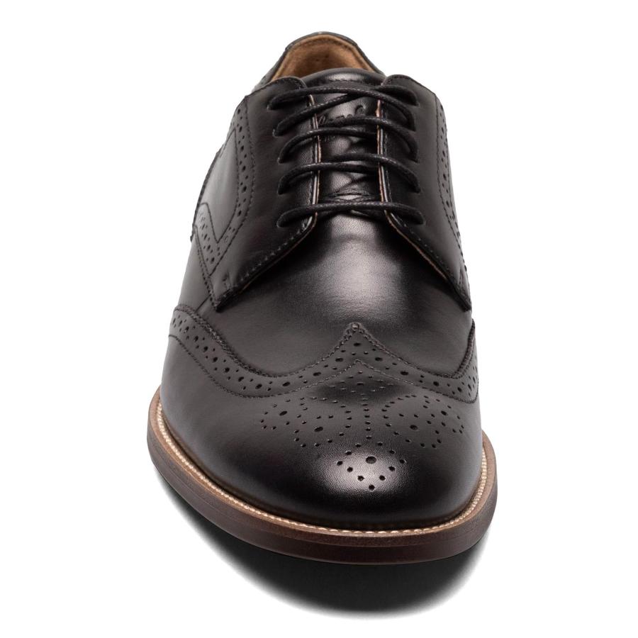 Florsheim ウィングチップ レザーシューズ ブラック クラシック 中古・古着通販】Florsheim (フローシャイム) ウィングチップレザー
