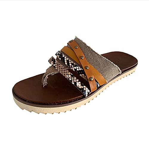 【並行輸入品】Rvidbe Flat Sandals for Women Gold, Sandals Women Heels, Flip Flの画像