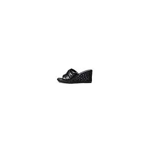 【並行輸入品】ヴィンス・ジリアン, ブラック, 7.5 Vince Womens Gillian Slide Espadrille Wedgeの画像