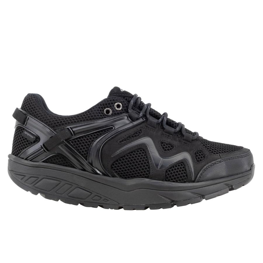 【並行輸入品】MBT Womens Himaya 18 Sym Leather Textile Black Trainers 9 USの画像