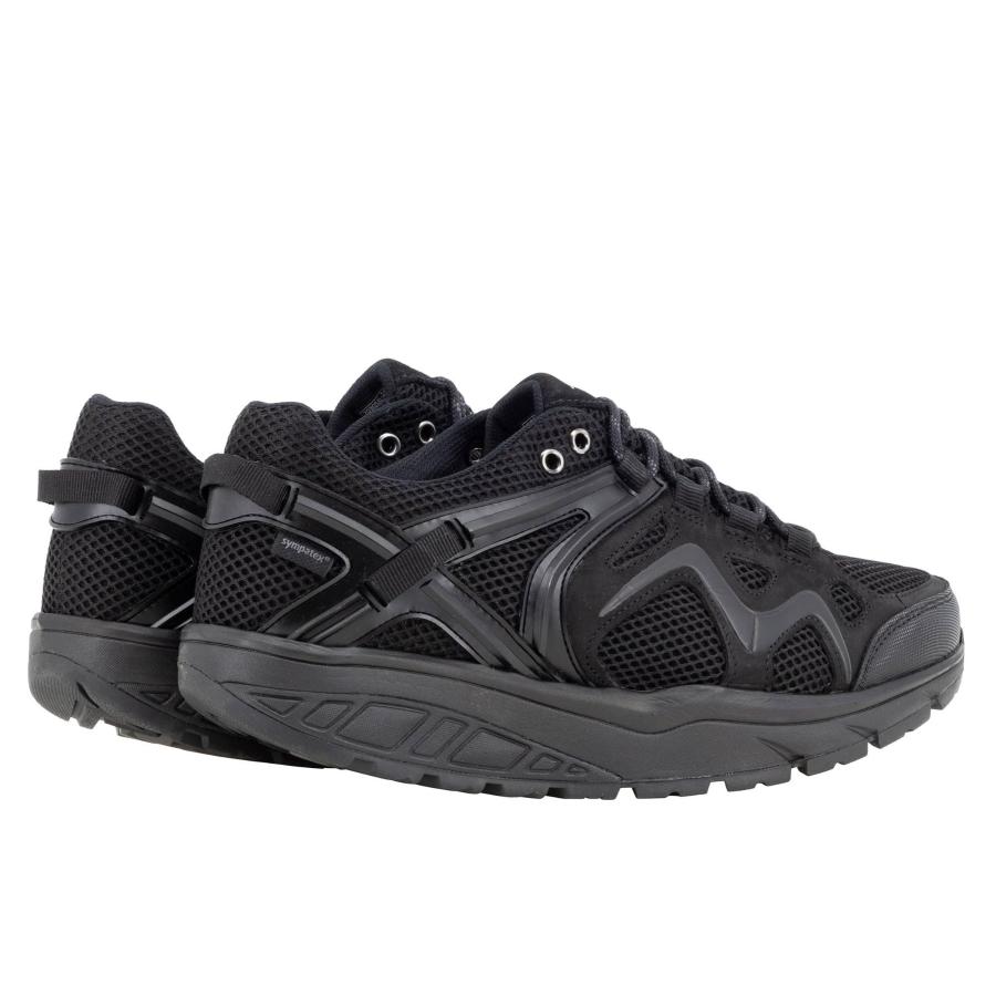 【並行輸入品】MBT Womens Himaya 18 Sym Leather Textile Black Trainers 9 USの画像