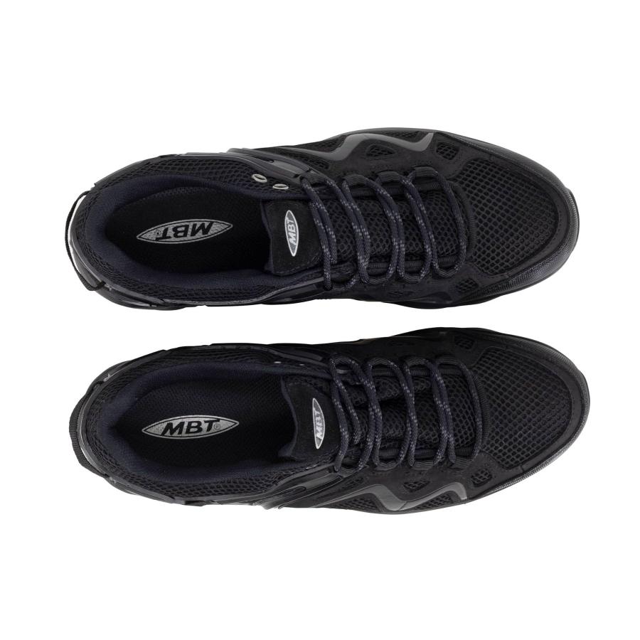 【並行輸入品】MBT Womens Himaya 18 Sym Leather Textile Black Trainers 9 USの画像