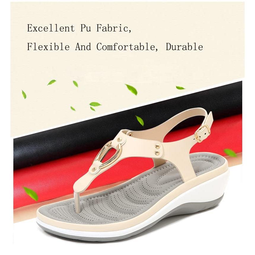【並行輸入品】2023 Summer Soft Footbed Orthopedic Sandals,Women's Arch Supportの画像