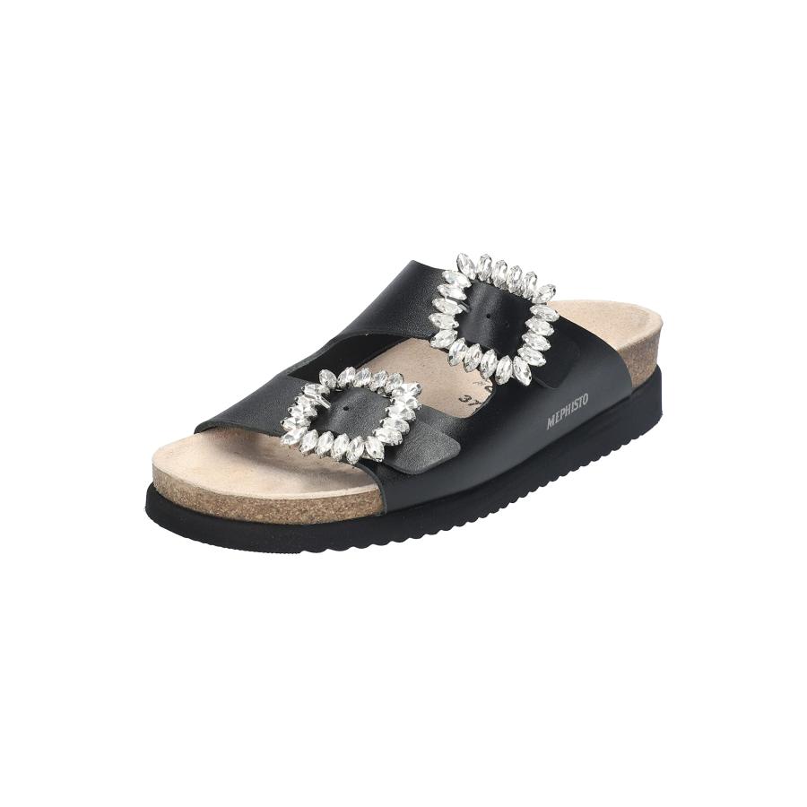 【並行輸入品】Mephisto レディース Hazina サンダル, ブラック, 6 Mephisto Women's Hazina Sanda