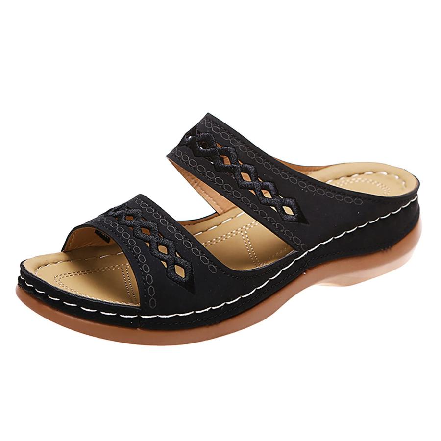 【並行輸入品】eczipvz Orthopedic Sandals for Women Arch Support Platform Wedgeの画像