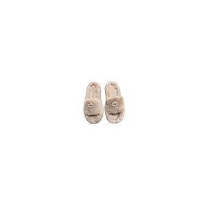 【並行輸入品】VAMPAR Fashion Khaki Designer Evil Eye Decor Women Slippers Furr_1