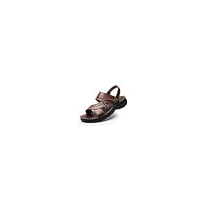 【並行輸入品】EGSUMAIL Men's Open Toe Adjustable Leather Sandals Outdoor Summe_1