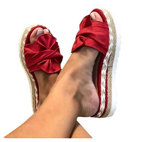 【並行輸入品】Eduavar Wedge Sandals for Women, Sandals for Women Summer Floralの画像