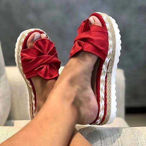 【並行輸入品】Eduavar Wedge Sandals for Women, Sandals for Women Summer Floralの画像