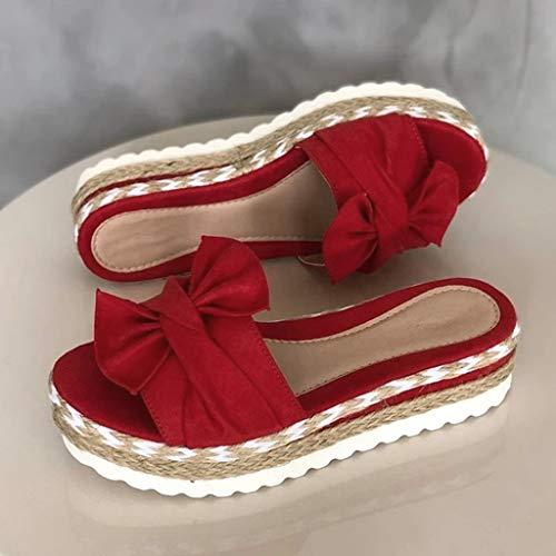 【並行輸入品】Eduavar Wedge Sandals for Women, Sandals for Women Summer Floralの画像
