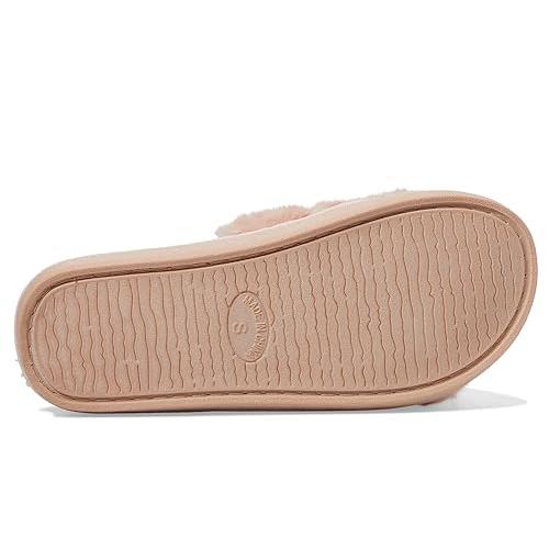 【並行輸入品】PJ Salvage Women's Loungewear Luxe Plush Slipper, Blush, XL_7