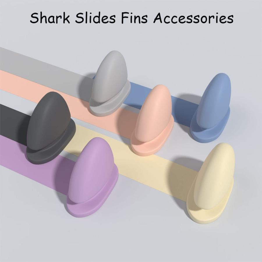 【並行輸入品】VLASVE 2 Pairs Shark Slides Fins, Shark Slides Replacement Top Fの画像