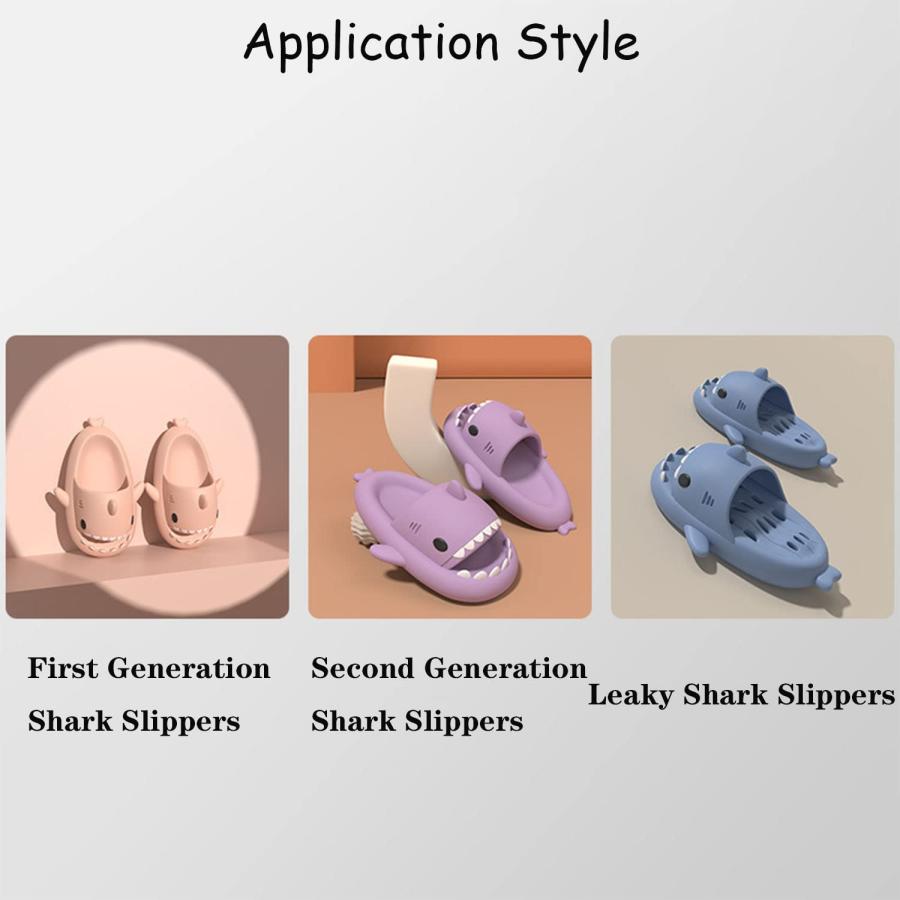【並行輸入品】VLASVE 2 Pairs Shark Slides Fins, Shark Slides Replacement Top Fの画像