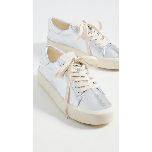 【並行輸入品】Vince レディース Gabi レースアップスニーカー， シルバーメタリックレザー。， 7.5 Vince Womens Gab_4