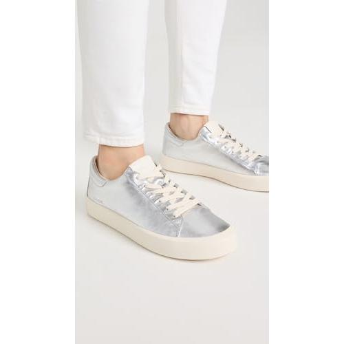 【並行輸入品】Vince レディース Gabi レースアップスニーカー， シルバーメタリックレザー。， 7.5 Vince Womens Gab_7