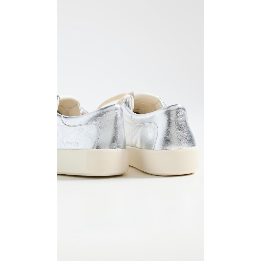 【並行輸入品】Vince レディース Gabi レースアップスニーカー， シルバーメタリックレザー。， 7.5 Vince Womens Gab_9