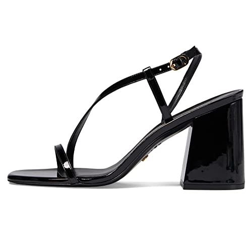 【並行輸入品】Stuart Weitzman Soiree 85 ブロックサンダル, ブラック, 24 Stuart Weitzman Soirの画像