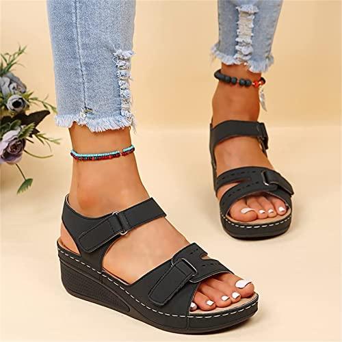 【並行輸入品】ISZI Women Fashion Orthotic Wedges Sandals Open Toe Sandals Antiの画像