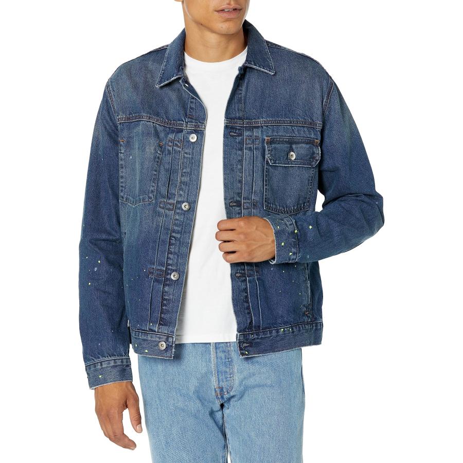 【並行輸入品】AG Jeans Men's Sid Jacket, 8 Years Leeward Painted