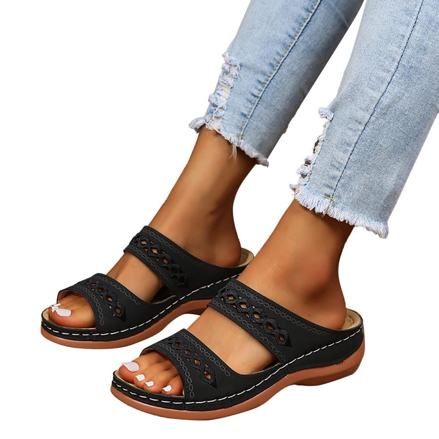 【並行輸入品】YOWUP Orthopedic Wedge Sandals for Women,Wedge Sandals for Womenの画像