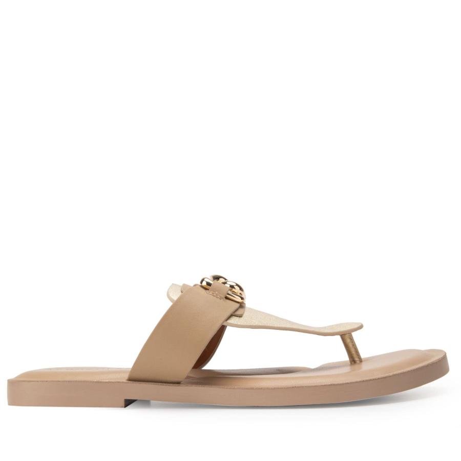【並行輸入品】Aerosoles レディース Greta スライドサンダル, トープ コンボ, 10.5 Aerosoles Women's Gの画像