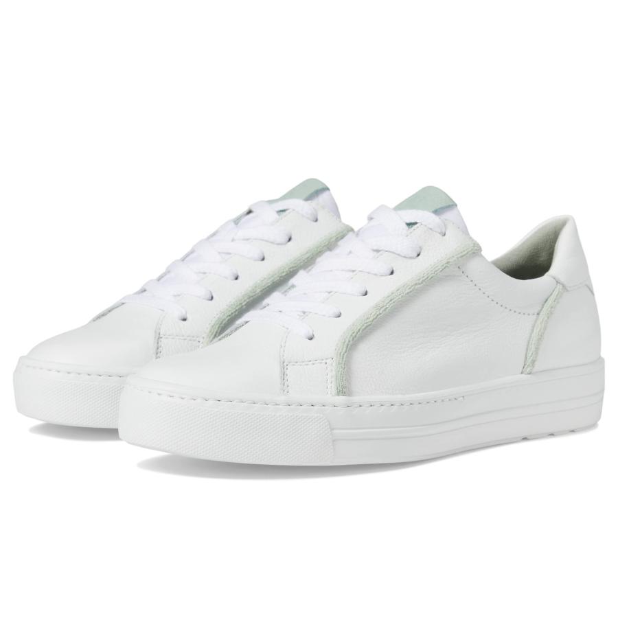 【並行輸入品】Paul Green Rory スニーカー, ホワイトミントレザー。, 9 Paul Green Rory Sneaker Whiの画像