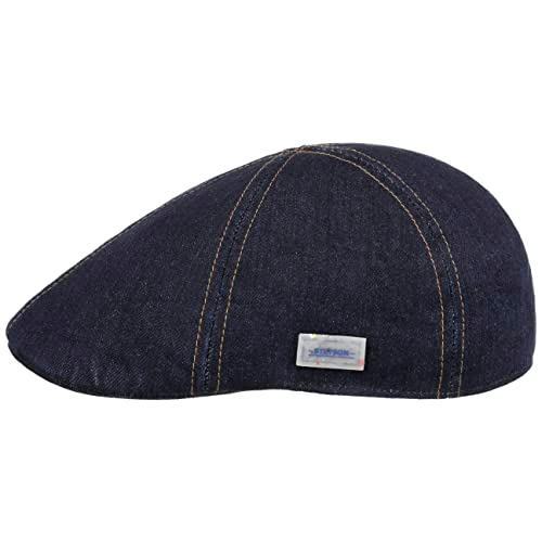 【並行輸入品】Stetson Texas Sustainable Denim Flat Cap Men denim 7 1/2 7 5/8_1