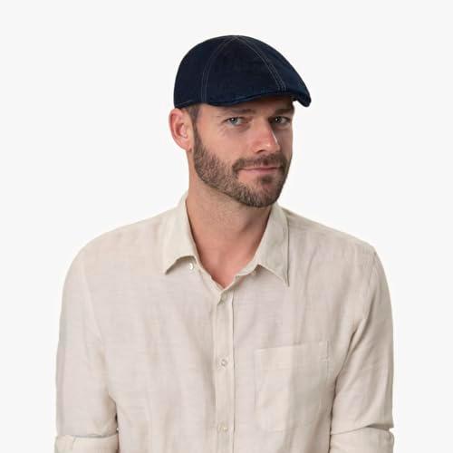 【並行輸入品】Stetson Texas Sustainable Denim Flat Cap Men denim 7 1/2 7 5/8_4