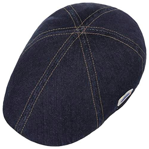 【並行輸入品】Stetson Texas Sustainable Denim Flat Cap Men denim 7 1/2 7 5/8_7