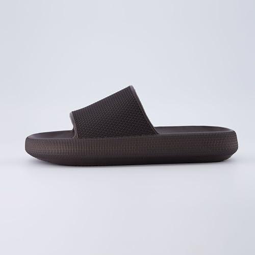 【並行輸入品】CUSHIONAIRE メンズ フェザープールスライド +快適, エスプレッソ, 12 CUSHIONAIRE Men's Fea_4